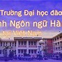 Đại Học Quốc Gia Hà Nội Khoa Ngôn Ngữ Hàn